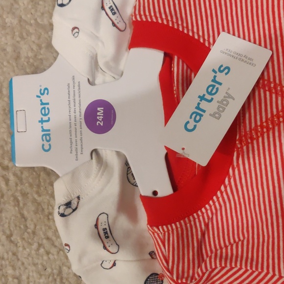New! 24m Carter's baby 4 PC onesie and pants set - Picture 2 of 6